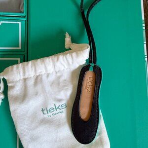Tieks by Gavrieli Purse Shoe Charm Matte Black New With Tote
